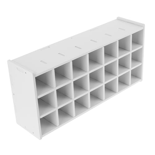 AKOOSY Holzfarben Organizer mit Fächern Stabiles Leichtes Farbständer Regal für Acrylfarben und Pigmentflaschen Platzsparend und Einfach zu Montieren für Künstler und Malutensilien AKOOSY Holzfarben Organizer mit Fächern Stabiles Leichtes Farbständer Regal für Acrylfarben und Pigmentflaschen Platzsparend und Einfach zu Montieren für Künstler und Malutensilien von AKOOSY