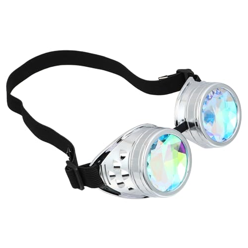 AKOOSY Kaleidoskop-brille Schnapsgläser Rave-kaleidoskopbrille Regenbogen-kaleidoskopbrille Brille Mit Kaleidoskop-linse Winddichte Kaleidoskopbrille Silver Pc-rahmen AKOOSY Kaleidoskop-brille Schnapsgläser Rave-kaleidoskopbrille Regenbogen-kaleidoskopbrille Brille Mit Kaleidoskop-linse Winddichte Kaleidoskopbrille Silver Pc-rahmen von AKOOSY