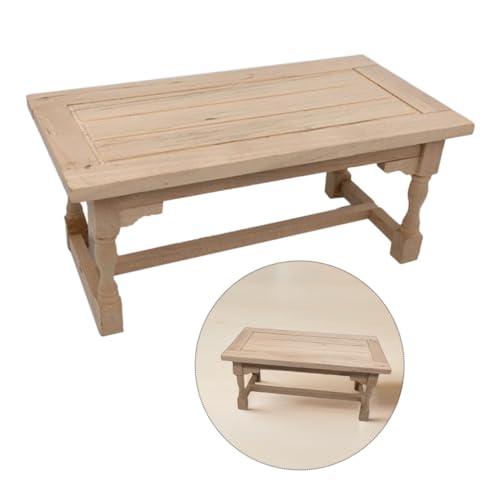 AKOOSY Maßstab Rechteckiger Puppenhaus Esstisch Leichtes Platzsparendes Design für Puppenmöbel und Kinderspiel AKOOSY Maßstab Rechteckiger Puppenhaus Esstisch Leichtes Platzsparendes Design für Puppenmöbel und Kinderspiel von AKOOSY