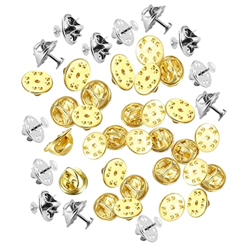 AKOOSY Metallnadelrücken und Pin Abzeichen Rückstifte für DIY Schmuckherstellung Multifunktionale Sicherheitsrücken für Broschen und Krawatten und Sicher von AKOOSY
