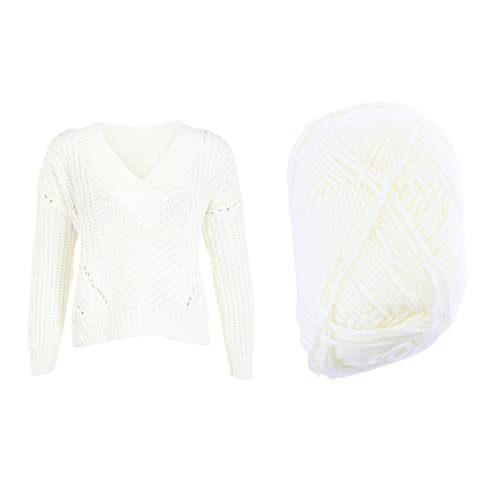 AKOOSY Milch-baumwoll-garn Anfänger Stich Baumwollgarn Häkeln Stricken Klobige Wolle Schal Flauschige Wolle Weißes Garn Baumwolle Nähen Diy Wollgarn Flauschiges Garn Stoff Strang AKOOSY Milch-baumwoll-garn Anfänger Stich Baumwollgarn Häkeln Stricken Klobige Wolle Schal Flauschige Wolle Weißes Garn Baumwolle Nähen Diy Wollgarn Flauschiges Garn Stoff Strang von AKOOSY