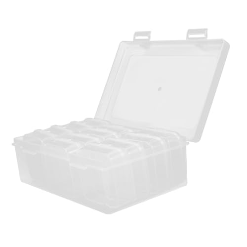 AKOOSY Mini Schmuckaufbewahrungsbox Transparent mit Deckel Tragbarer Kunststoff Organizer für Perlen Ringe Kleine Ohrringe Vielseitige Aufbewahrung für Büro Schlafzimmer Reise AKOOSY Mini Schmuckaufbewahrungsbox Transparent mit Deckel Tragbarer Kunststoff Organizer für Perlen Ringe Kleine Ohrringe Vielseitige Aufbewahrung für Büro Schlafzimmer Reise von AKOOSY
