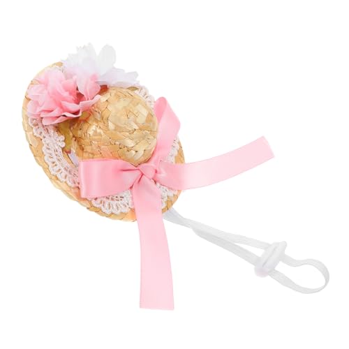 AKOOSY Miniatur Puppenhut aus Rattan und Handgefertigter Sommerstrohhut mit Rosa Schleife Xs Durchmesser Modisches Accessoire für Puppenkleidung und DIY Doll Dress Up AKOOSY Miniatur Puppenhut aus Rattan und Handgefertigter Sommerstrohhut mit Rosa Schleife Xs Durchmesser Modisches Accessoire für Puppenkleidung und DIY Doll Dress Up von AKOOSY