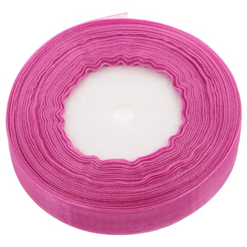 AKOOSY Organzaband für Hochzeiten Partys und DIY Dekorationen Transparente Glatte und Glänzende Lila Geschenkverpackungen Haarschleifen und Bastelprojekte von AKOOSY