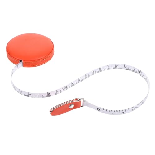 AKOOSY PU Leder Maßband Flexibles Leichtes Bandmaß für Körper und Taillenmessung Tragbares Kleines Maßband für Kleidung Präzises Multifunktionales Nähzubehör Orange AKOOSY PU Leder Maßband Flexibles Leichtes Bandmaß für Körper und Taillenmessung Tragbares Kleines Maßband für Kleidung Präzises Multifunktionales Nähzubehör Orange von AKOOSY