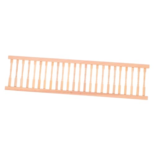 AKOOSY Puppenhaus Dekorationszubehör Puppenhaus Handlaufzubehör Winziger Puppenhauszaun Mini Zaun Für Miniaturhaus Mini Puppenhaus Handlauf Puppenhaus Mini Handlauf Birkenbeige von AKOOSY