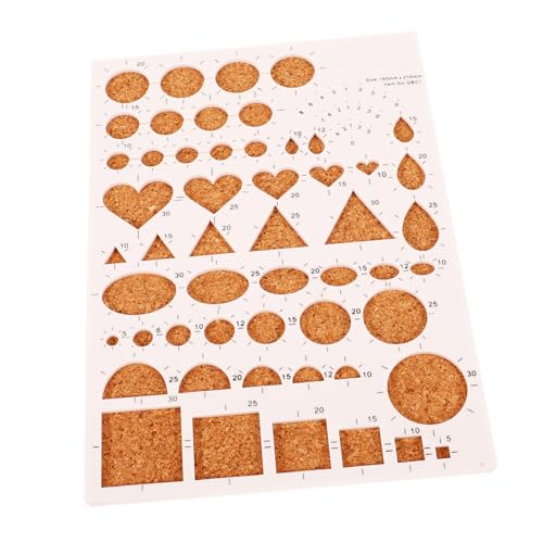 AKOOSY Quilling Schablone Board aus Langlebigem Kork und Abs Präzises DIY Papier Quilling Werkzeug Verformungsfest für Anfänger und Vielseitige Bastelprojekte Wie Grußkarten und Wandkunst von AKOOSY