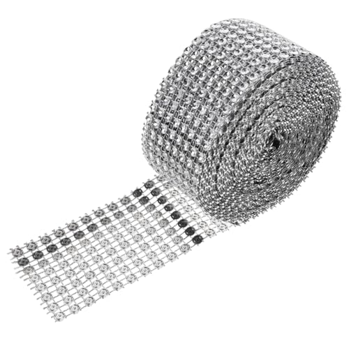 AKOOSY Reihiges Silbernes Strassband zum Basteln Funkelndes Zuschneidbares Dekoband für Hochzeit Geschenkverpackung DIY Kunsthandwerk Vielseitiges Kristall netzband ohne Kleber AKOOSY Reihiges Silbernes Strassband zum Basteln Funkelndes Zuschneidbares Dekoband für Hochzeit Geschenkverpackung DIY Kunsthandwerk Vielseitiges Kristall netzband ohne Kleber von AKOOSY