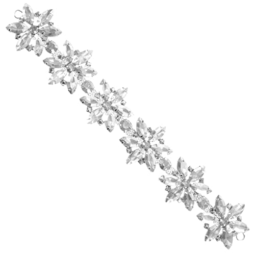 AKOOSY Rhinestone Applique für Hochzeitskleid Dekorative Glasstein Blumenapplikation für Brautmode Diy Kleidung Taschen Schuhe Kunstprojekte AKOOSY Rhinestone Applique für Hochzeitskleid Dekorative Glasstein Blumenapplikation für Brautmode Diy Kleidung Taschen Schuhe Kunstprojekte von AKOOSY