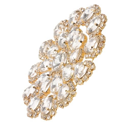 AKOOSY Rhinestone Patch Applique Metall Bag Charm Runde Flatback Strass Knöpfe Blumen Design Vielseitige Schmuck Diy-verzierung für Hochzeit Party Kleidung und Taschen von AKOOSY