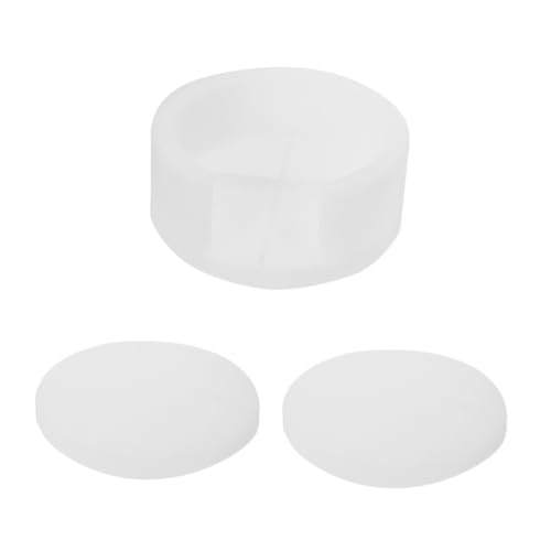 AKOOSY Runde Silikonform für Untersetzer Flexible Transparente DIY Tassenunterlage Langlebig Leicht zu Reinigen Glatte Oberfläche für Epoxidharz und Kreative Tischdekoration von AKOOSY