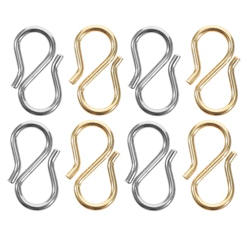 AKOOSY S Haken Verschluss DIY Schmuckverbinder für Halsketten Armbänder Langlebig Kratzfest für Schmuckreparatur und Bastelprojekte AKOOSY S Haken Verschluss DIY Schmuckverbinder für Halsketten Armbänder Langlebig Kratzfest für Schmuckreparatur und Bastelprojekte von AKOOSY