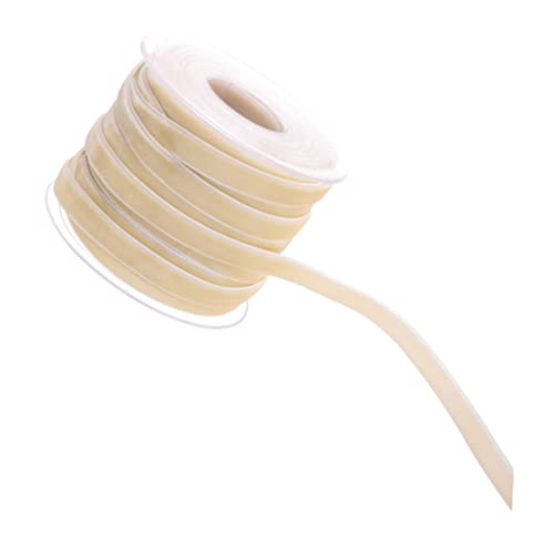 AKOOSY Samtband Yards in Beige Dekoratives Geschenkband mit Weicher Flockoberfläche Vielseitig für Geschenkverpackung Partydeko DIY Accessoires und Nähprojekte Geeignet von AKOOSY