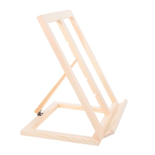 AKOOSY Schülerstaffelei Lehrbuchablage Ausstellungsständer Mal Und Ausstellungsstaffelei Tischmalstaffelei Bücherregal Organizer Verstellbarer Malständer Tischbücherregal Holz von AKOOSY