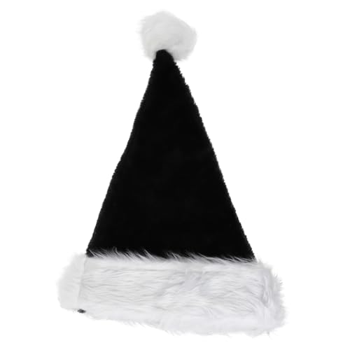 AKOOSY Schwarze Lange Plüsch Weihnachtsmütze aus Stoff Weiches Hautfreundliches Material Festlicher Partyhut für Halloween Weihnachten Karneval und Kostümfeste Erwachsene und Geeignet AKOOSY Schwarze Lange Plüsch Weihnachtsmütze aus Stoff Weiches Hautfreundliches Material Festlicher Partyhut für Halloween Weihnachten Karneval und Kostümfeste Erwachsene und Geeignet von AKOOSY