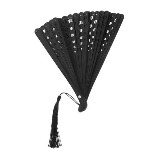 AKOOSY Schwarzer Handfächer Leicht Ergonomisch Chinesischer Vintage Fächer Für Tanz Fotografie Und Kulturelle Veranstaltungen AKOOSY Schwarzer Handfächer Leicht Ergonomisch Chinesischer Vintage Fächer Für Tanz Fotografie Und Kulturelle Veranstaltungen von AKOOSY