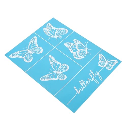 AKOOSY Selbstklebende Waschbare DIY Siebdruck Schablone mit Schmetterlingsmuster Glatte Oberfläche Wiederverwendbar für Bastelprojekte und Kunsthandwerk AKOOSY Selbstklebende Waschbare DIY Siebdruck Schablone mit Schmetterlingsmuster Glatte Oberfläche Wiederverwendbar für Bastelprojekte und Kunsthandwerk von AKOOSY