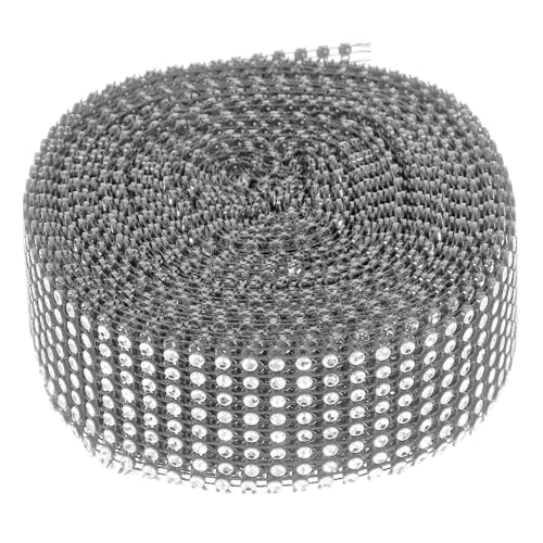 AKOOSY Selbstklebendes Strassband Reihig Breit Langlebiges Dekoratives Rhinestone Ribbon für Kleidung Geschenkverpackung DIY Bastelarbeiten Vielseitiges Kostüm und Schmuck Trim von AKOOSY