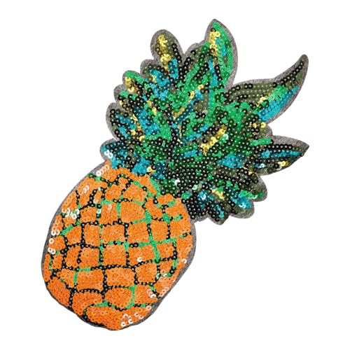AKOOSY Sequin Ananas Aufnäher für DIY Nähprojekte zum Aufbügeln und Dekorieren von Kleidung Rucksäcken und Kostümen Hochwertige Paillettenapplikation AKOOSY Sequin Ananas Aufnäher für DIY Nähprojekte zum Aufbügeln und Dekorieren von Kleidung Rucksäcken und Kostümen Hochwertige Paillettenapplikation von AKOOSY