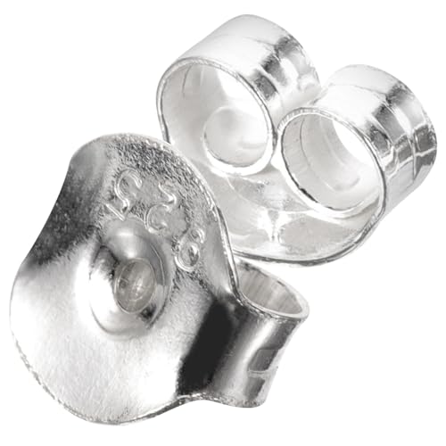 AKOOSY Silberne Ohrstecker Verschlüsse Ohrstecker Ersatzteile Leichte Flexible Verschlüsse Damen Schmuckzubehör Schutz Backs von AKOOSY