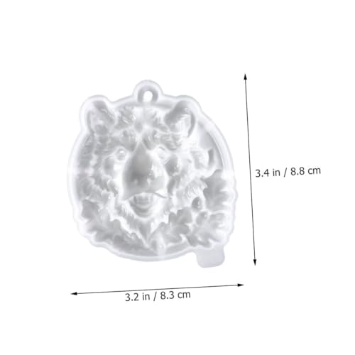 AKOOSY Silikonform Bärenkopf Flexibel Langlebig DIY Epoxidharz Gießform für Schlüsselanhänger Tiermotiv Bastelbedarf Geschenkidee von AKOOSY