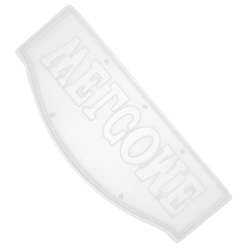 AKOOSY Silikonform Epoxidharz Welcome Sign Gießform Flexible Buchstaben Mold für DIY Tischdeko Wiederverwendbar Glatte Oberfläche Geeignet für Harz Kreative Bastelideen von AKOOSY