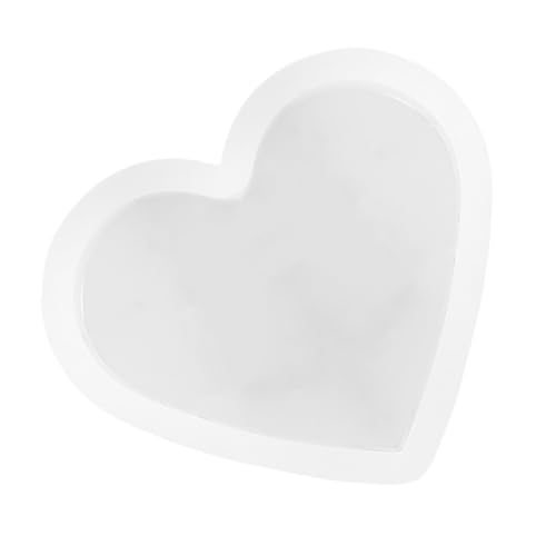 AKOOSY Silikonform Herzform für Epoxidharz Gießen Langlebige DIY Crystal Epoxy Mold Love Coaster Mold Praktische Gießform für Kreative Bastelprojekte Sicheres Material für Geschenkideen von AKOOSY