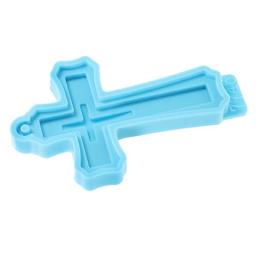 AKOOSY Silikonform Kreuz DIY Schlüsselanhänger Gießform Flexibles Glattes Silikon Sicher Wiederverwendbar für Anhänger Schmuck Basteln Kreative Dekorationen mit Harz von AKOOSY
