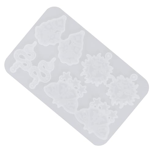 AKOOSY Silikonform Ohrringe und Anhänger DIY Schmuck Gießform für Epoxidharz Reißfest Wiederverwendbar Flexibel Detaillierte Verarbeitung Langlebig Leicht zu Reinigen Vielseitig für von AKOOSY