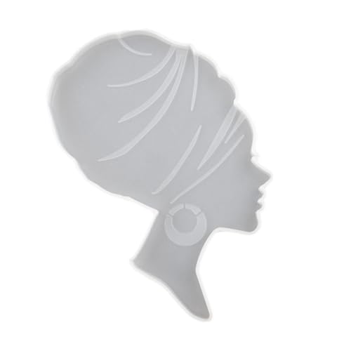AKOOSY Silikonform Untersetzer DIY Mold für Kreative Damenkopf Designs Flexible Wiederverwendbare Silikonform für Epoxidharz Einfach zu Entformen und Leicht zu Reinigen zum Basteln von AKOOSY Silikonform Untersetzer DIY Mold für Kreative Damenkopf Designs Flexible Wiederverwendbare Silikonform für Epoxidharz Einfach zu Entformen und Leicht zu Reinigen zum Basteln von von AKOOSY