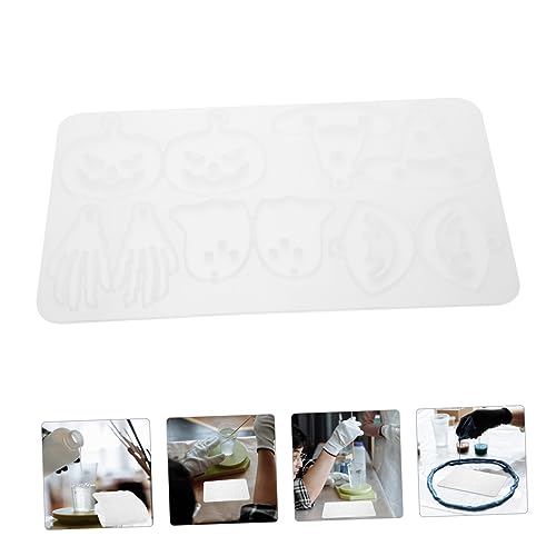 AKOOSY Silikonform für Halloween Schmuck Anhänger Flexible Gießform Epoxidharz Ohrring DIY Mould mit Feiner Detailstruktur und Reißfestem Waschbarem Material für Langlebige AKOOSY Silikonform für Halloween Schmuck Anhänger Flexible Gießform Epoxidharz Ohrring DIY Mould mit Feiner Detailstruktur und Reißfestem Waschbarem Material für Langlebige von AKOOSY