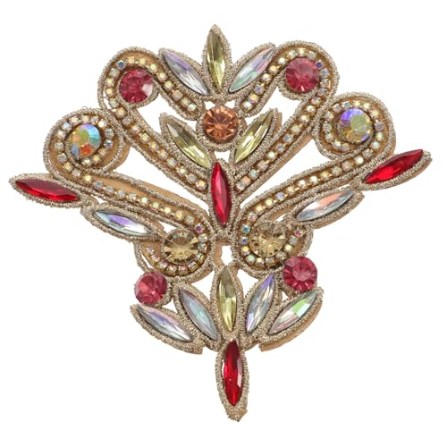 AKOOSY Strass applikation zum Aufbügeln Blume Glitzer Patch für DIY Bekleidung Hochzeitsschmuck Braut Kleider Schuhe Taschen Zubehör von AKOOSY