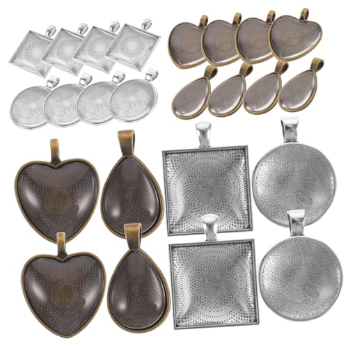 AKOOSY Teiliges Alloy Bezel Pendant Trays Set für DIY Schmuckherstellung Langlebige und Verschleißfeste Foto Anhänger Fassung Verarbeitung für Halsketten und Charms AKOOSY Teiliges Alloy Bezel Pendant Trays Set für DIY Schmuckherstellung Langlebige und Verschleißfeste Foto Anhänger Fassung Verarbeitung für Halsketten und Charms von AKOOSY
