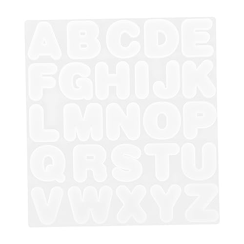 AKOOSY Teiliges Alphabet Silikonform Transparente Weiße Buchstabenformen Flexible Langlebige DIY Schlüsselanhänger und Schmuck Anhänger Gießform Vielseitig für Bastelprojekte mit AKOOSY Teiliges Alphabet Silikonform Transparente Weiße Buchstabenformen Flexible Langlebige DIY Schlüsselanhänger und Schmuck Anhänger Gießform Vielseitig für Bastelprojekte mit von AKOOSY