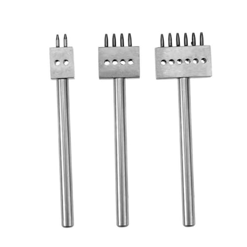 AKOOSY Teiliges Lochstanzwerkzeug Set Prong Rundloch Meißel aus Stahl für Lederhandwerk DIY Lederbearbeitung Langlebig und Präzise für Uhrenarmbänder AKOOSY Teiliges Lochstanzwerkzeug Set Prong Rundloch Meißel aus Stahl für Lederhandwerk DIY Lederbearbeitung Langlebig und Präzise für Uhrenarmbänder von AKOOSY