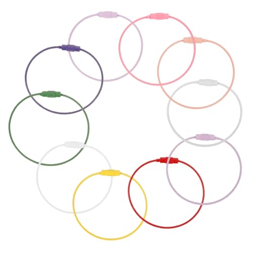 AKOOSY Teiliges Schlüsselringe mit Schraubverschluss Multifunktionale DIY Schlüsselanhänger Ringe Farbig Beschichtete Drahtseil Schlüsselhalter für Taschen Rucksäcke und Handtaschen AKOOSY Teiliges Schlüsselringe mit Schraubverschluss Multifunktionale DIY Schlüsselanhänger Ringe Farbig Beschichtete Drahtseil Schlüsselhalter für Taschen Rucksäcke und Handtaschen von AKOOSY