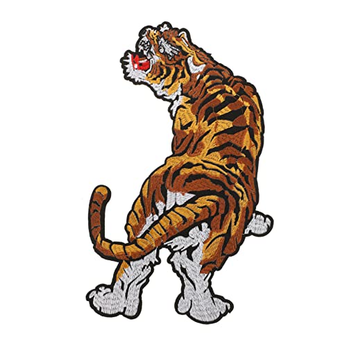AKOOSY Tiger Stickerei Applikation Patch Langlebiger Animal Aufnäher zum Aufnähen Kleidung Taschen DIY Bastelbedarf Dekorative Nähaccessoires für Baumwollstoffe und Textilien AKOOSY Tiger Stickerei Applikation Patch Langlebiger Animal Aufnäher zum Aufnähen Kleidung Taschen DIY Bastelbedarf Dekorative Nähaccessoires für Baumwollstoffe und Textilien von AKOOSY