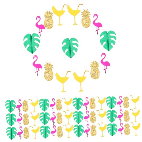 AKOOSY Tropisches Hawaiian Party Konfetti Leichte Plastik Deko mit Flamingos Ananas Palmblättern für Sommerpartys Kindergeburtstag und Shower Tischdekoration AKOOSY Tropisches Hawaiian Party Konfetti Leichte Plastik Deko mit Flamingos Ananas Palmblättern für Sommerpartys Kindergeburtstag und Shower Tischdekoration von AKOOSY