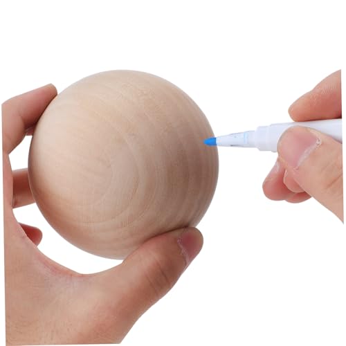AKOOSY Unlackierte Runde Holzsphere Großer Handwerksball für DIY und Heimdekoration für Kreative Anwendungen und Lernwerkzeuge AKOOSY Unlackierte Runde Holzsphere Großer Handwerksball für DIY und Heimdekoration für Kreative Anwendungen und Lernwerkzeuge von AKOOSY
