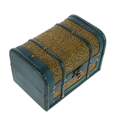 AKOOSY Vintage Schmuckschatulle Grün Retro Holz Schmuckbox mit Fächern für Ringe Halsketten und Dokumente Tischdekoration Langlebig Elegant AKOOSY Vintage Schmuckschatulle Grün Retro Holz Schmuckbox mit Fächern für Ringe Halsketten und Dokumente Tischdekoration Langlebig Elegant von AKOOSY