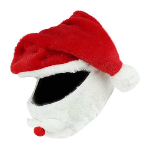 AKOOSY Weihnachtsmütze für Motorradhelm Universalgröße Nikolausmütze Helmüberzug Weihnachtsmann Kostüm Zubehör Lustiger Helmhut mit Klassischem Weihnachtsdesign AKOOSY Weihnachtsmütze für Motorradhelm Universalgröße Nikolausmütze Helmüberzug Weihnachtsmann Kostüm Zubehör Lustiger Helmhut mit Klassischem Weihnachtsdesign von AKOOSY