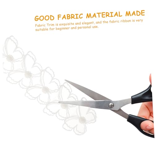 AKOOSY Weißes Doppellagiges DIY Stoffband Schleifenverzierung Eleganter Stoff ribbon für Bekleidung Haaraccessoires Bastelprojekte Geschenkdekoration Vielseitiges Textilband von AKOOSY