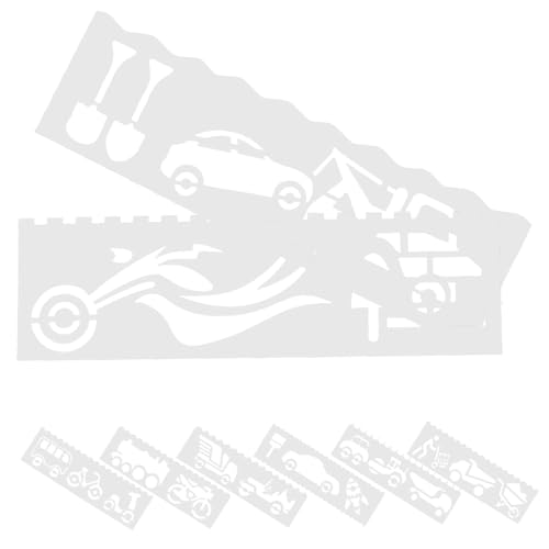 AKOOSY Wiederverwendbare Auto Malvorlagen Transportfahrzeuge Schablonen aus PP DIY Karosseriemuster für Wanddekoration Basteln und Kinderzeichnungen AKOOSY Wiederverwendbare Auto Malvorlagen Transportfahrzeuge Schablonen aus PP DIY Karosseriemuster für Wanddekoration Basteln und Kinderzeichnungen von AKOOSY