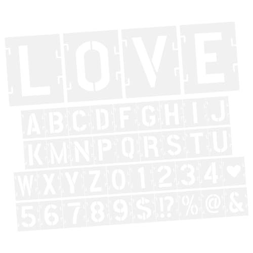 AKOOSY Wiederverwendbare Pet Buchstaben Schablonen Teiliges Große Spray Paint Stencils für Wandgestaltung Basteln DIY Nummern Schablonen Kreative Malvorlagen AKOOSY Wiederverwendbare Pet Buchstaben Schablonen Teiliges Große Spray Paint Stencils für Wandgestaltung Basteln DIY Nummern Schablonen Kreative Malvorlagen von AKOOSY