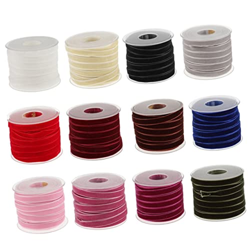 AKOOSY Yards Graues Samtband Strapazierfähiges Geschenkband für Geschenkverpackung DIY Dekoratives Stoffband für Kleidung Party Hochzeit und Bastelbedarf von AKOOSY