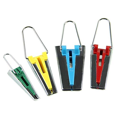 EBASE, 4-Er Set, Bias Tape Maker Werkzeug, 6 mm, 12 mm, 18 mm, 25 mm, Verschiedene Farben von AKORD