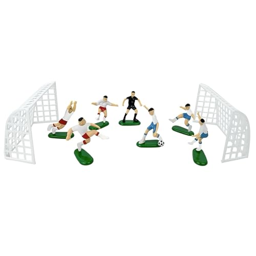 9 Stück Fußball-Kuchenaufsätze – Sportmotiv-Kuchendekorationen für Jungenpartys – personalisierte Fußball-Dekorationen für Geburtstagskuchen 9 Stück Fußball-Kuchenaufsätze – Sportmotiv-Kuchendekorationen für Jungenpartys – personalisierte Fußball-Dekorationen für Geburtstagskuchen von AKSIQIOL