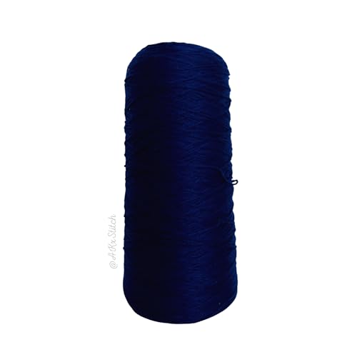 AKxStitch CXC 823 Blauer dunkler Kreuzstich-Garnkegel, farblich passend zu DMC, 6-strängige Stickgarn-Baumwollseide, Meterware (100 Meter) von AKxStitch