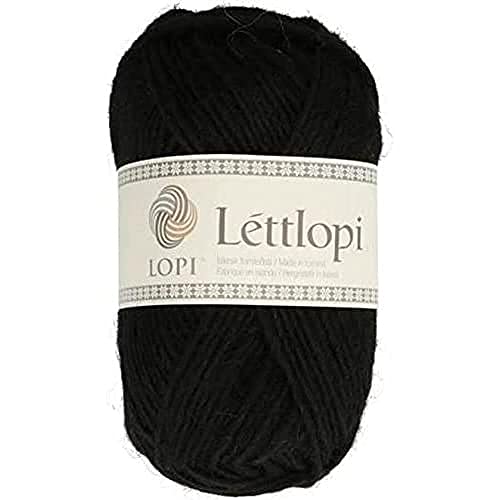 ÁLAFOSS - Icelandic wool yarn 1522-0059 Garn, Wolle, 0059 Schwarz, 50g/1.75oz. 100m/109yd, 100 meter von ÁLAFOSS - Icelandic wool yarn