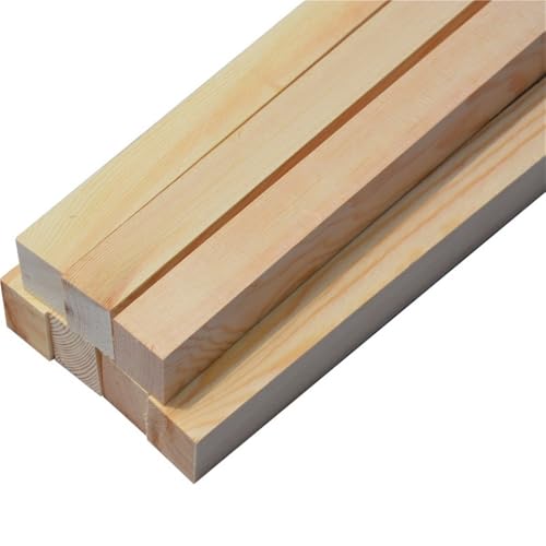 25 Stück Holzstreifen, Länge 200 mm, quadratische Balsaholzstäbe, Streifen für Flugzeug, Boot, Modell, DIY (200 x 1,5 x 1,5 mm) von ALANIZ